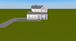 Small Suburban family house unfinished  poster